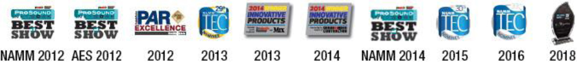 isoacoustics awards 2012 2018
